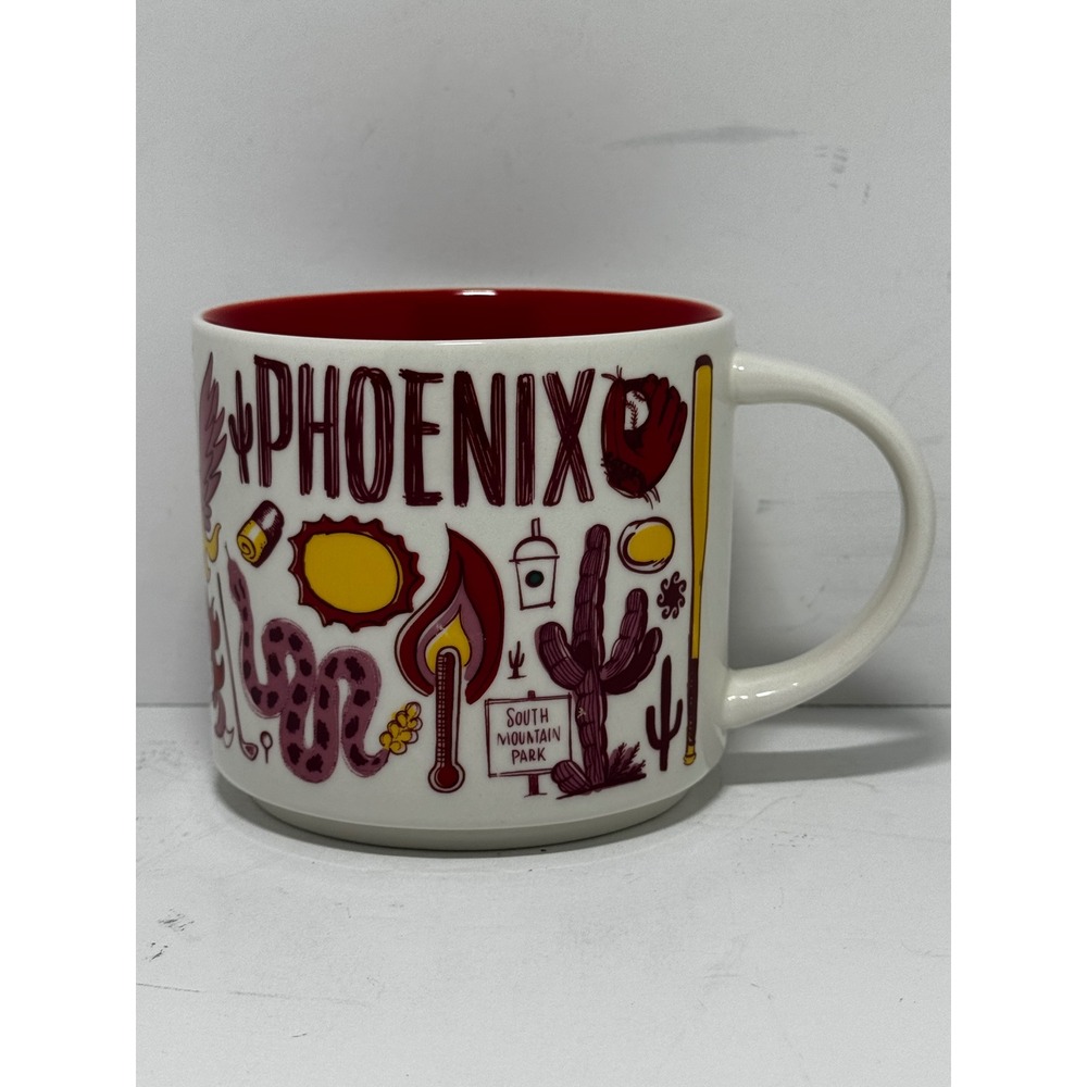 Starbucks Been There Series Phoenix Mug Across the Globe Collection 14oz Red